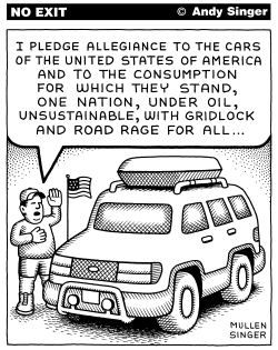 Pledge Allegiance to the Cars by Andy Singer