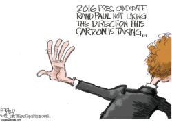 RAND PAUL AND THE PRESS  by Pat Bagley