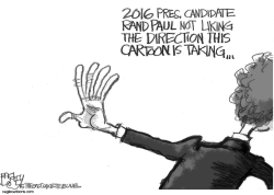 RAND PAUL AND THE PRESS by Pat Bagley
