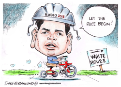 RUBIO 2016 RACE by Dave Granlund