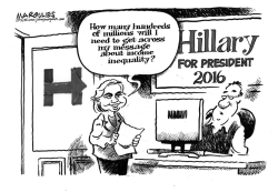 HILLARY AND INCOME INEQUALITY by Jimmy Margulies