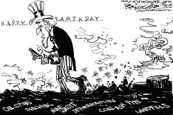 HAPPY EARTH DAY by Milt Priggee