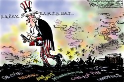 HAPPY EARTH DAY  by Milt Priggee