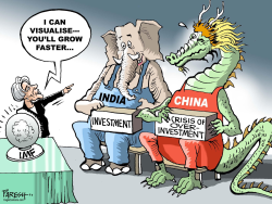 IMF ON INDIA, CHINA by Paresh Nath