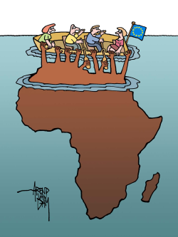 AFRICA DROWNING by Arend Van Dam