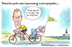 TOURIST CYCLE CABS by Dave Granlund