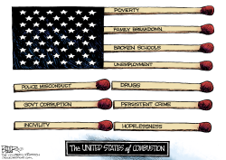FLAMMABLE FLAG  by Nate Beeler