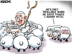 POPE CLIMATE CHANGE AND CONSERVATIVES  by Steve Sack