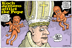 KOCHS PRESSURE POPE ON CLIMATE CHANGE  by Monte Wolverton