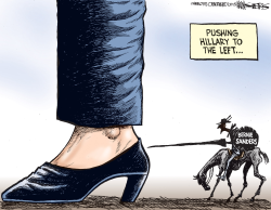 PUSHING HILLARY by Kevin Siers