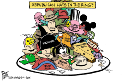 REPUBLICAN HATS IN THE RING by Bruce Plante