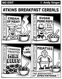 ATKINS CEREALS by Andy Singer