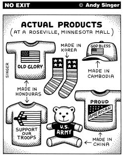 PATRIOTIC PRODUCTS NOT MADE IN USA by Andy Singer