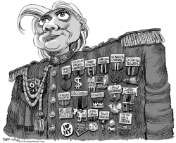 HILLARY THE COMMANDER IN CHIEF by Daryl Cagle