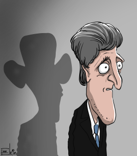 KERRY AND OBAMA by Sergei Elkin