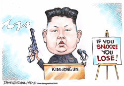 KIM JONG UN AND SNOOZING by Dave Granlund