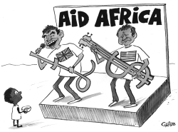 AID AFRICA CONCERT - BW by Christo Komarnitski