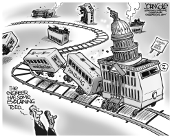 CONGRESS AND INFRASTRUCTURE BW by John Cole