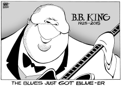 BB KING, B/W by Randy Bish