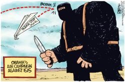 ISIS AIR CAMPAIGN  by Rick McKee