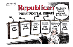 CROWDED FIELD OF REPUBLICANS FOR 2016  by Jimmy Margulies