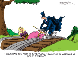 WRONG TRACK by Bill Schorr