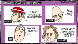 KNOWING WHAT WE KNOW NOW by Bob Englehart