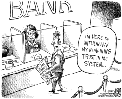 COLLUDING BANKS by Adam Zyglis