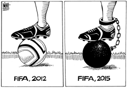 FIFA SCANDAL, B/W by Randy Bish