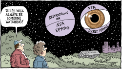 NSA SPYING RESTRICTIONSCO- LOR by Bob Englehart