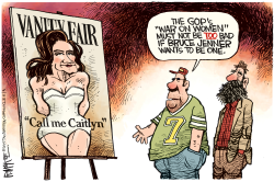 BRUCE JENNER  by Rick McKee