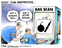 TSA INEFFECTIVE by Dave Granlund