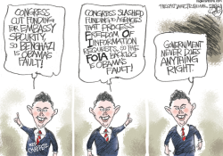 CONSTIPATED GOVERNMENT  by Pat Bagley