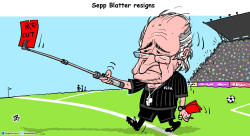 BLATTER OUT  by Emad Hajjaj