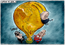 SEPP BLATTER LOSING HIS GRIP by Brian Adcock