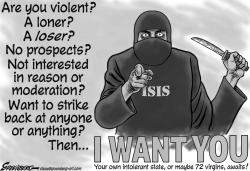 ISIS POSTER BW by Steve Greenberg