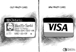 CANADA HEALTH CARD by Cam Cardow
