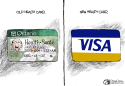 CANADA HEALTH CARD  by Cam Cardow
