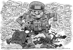 TRAINING IRAQI TROOPS by Daryl Cagle