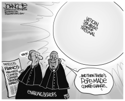 POPE-MADE CLIMATE CHANGE BW by John Cole