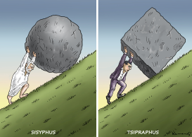 SISYPHUS AND TSIPRAPHUS by Marian Kamensky