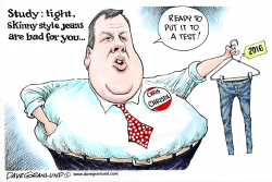 SKINNY JEANS AND CHRISTIE by Dave Granlund