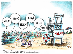 LIFEGUARD SHORTAGE by Dave Granlund