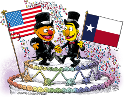 TEXAS MARRIAGE EQUALITY CELEBRATION by Daryl Cagle