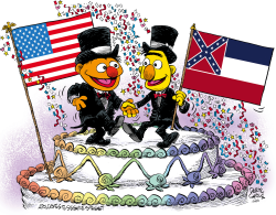 MISSISSIPPI MARRIAGE EQUALITY CELEBRATION by Daryl Cagle