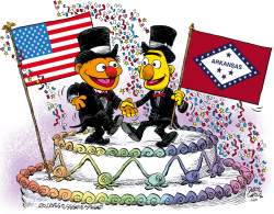 ARKANSAS MARRIAGE EQUALITY CELEBRATION by Daryl Cagle