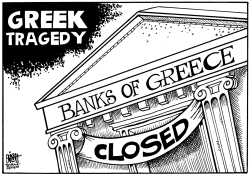 GREEK TRAGEDY, B/W by Randy Bish