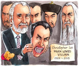 CHRISTOPHER LEE UNMASKED by Peter Lewis