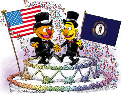 KENTUCKY MARRIAGE EQUALITY CELEBRATION by Daryl Cagle