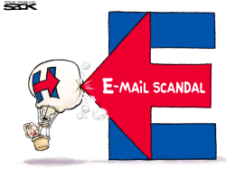 HILLARY EMAIL POINT  by Steve Sack